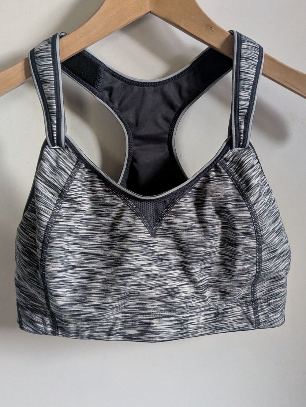 Moving Comfort Sports Bra Black Grey Adjustable 38C